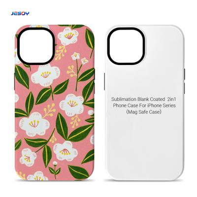 Chine Couche magnétique 2 en 1 étui téléphonique 3D sublimation pour iPhone à vendre