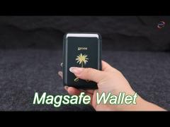pu leather phone magsafe wallet stand for iphone and samsung