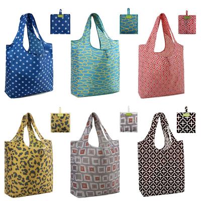 China Factory Direct Selling Travel Wholesale Foldable Grocery Bag Handled One-Shoulder Grocery Bag Supermarket Eco-Friendly Storage for sale