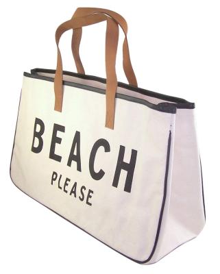 China Large Custom Printed Beach Canvas Duffle Bag Eco - Friendly for sale