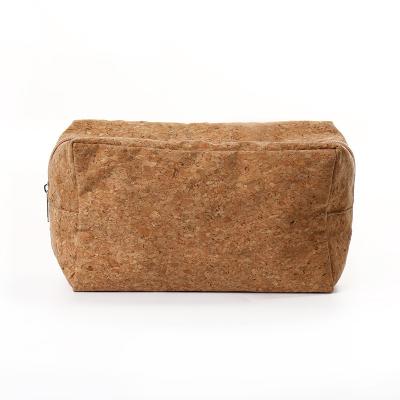 China High Performance Cork Eco - Friendly Retro Fabric Custom Wash Cosmetic Bag for sale