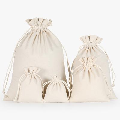 China 100% Eco-friendly Custom Cotton Linen Printed Recyclable Jewelry Drawstring Storage Bag for sale