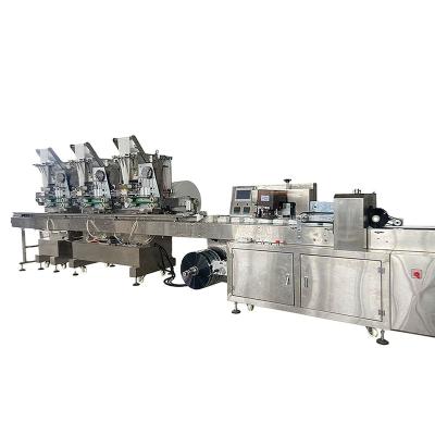 China Automatic Horizontal Multiple Towel Packing Machine Towel Cloths Wet Hotels Hotels Wet Wet Towel Machine for sale