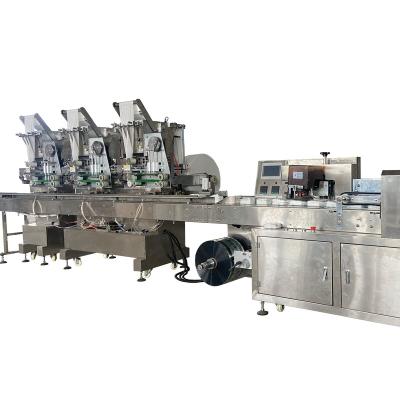 China Hotels Wipe Machine Baby Cloth Wet Production Line Automatic Cloth Cloth Making Wet Towel Packaging Machine for sale