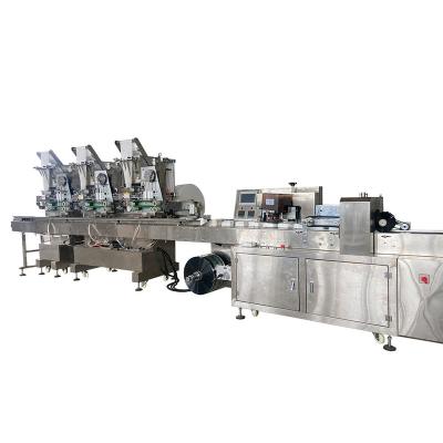 China Automatic Hotels Tissue Sachet Packing Multiple Piece Wet Wipe Making Machine Factory for sale