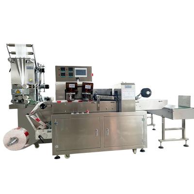 China Wooden high speed servo driven automatic punch labeling wet tissue/wet towel/wet wipes packing machine for sale