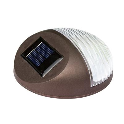 China Outdoor Warehouse Multiple Colors Polysilicon Plastic Solar Fence Lamp Wall Light for sale