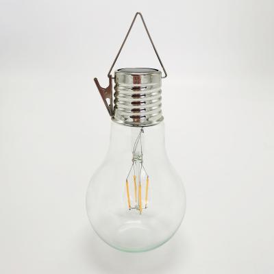 China Many Colors Solar Light Bulb Residential Glass Hanging Led Light String Lamp for sale