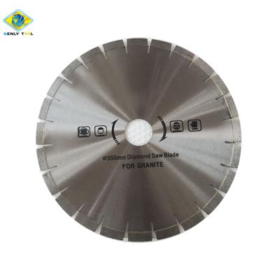 China Diamond Granite Saw Blade For Granite Cutting 350mm Long Life Grade Diamond Saw Blade For Granite Stone Cutting for sale