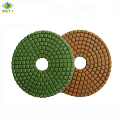 China 4inch Grade Stone Diamond Stone Polishing Wet Marble Polishing Pads for sale