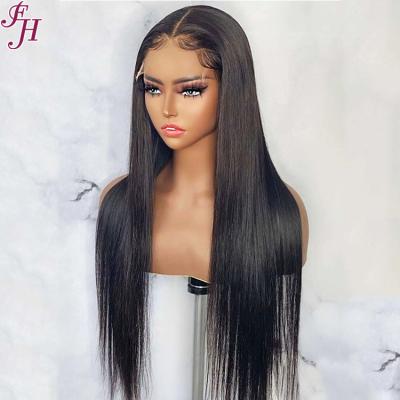 China FH 350 Density 5by5 Density 5by5 Bone Hair Hd Lace Front Wigs Soft Thick Thick Shedding Brazilian Straight Wig Extensions Hd Swiss Straight Lace Wig Barely Shedding For Women for sale