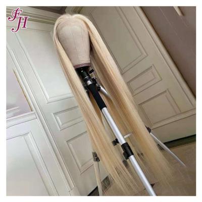 China Wholesale Barely Shedding Thick Smooth Soft FH Blonde HD Lace Up Wig 613 Cuticle Aligned Straight Hd Hair Wigs 13x4 Blonde Frontal Wigs for sale