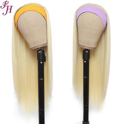 China FH 12a Hair Wigs High Quality Soft Smooth Thick Wig 613 Blonde Straight Blonde Barely Shedding Customize Headband For Wigs for sale