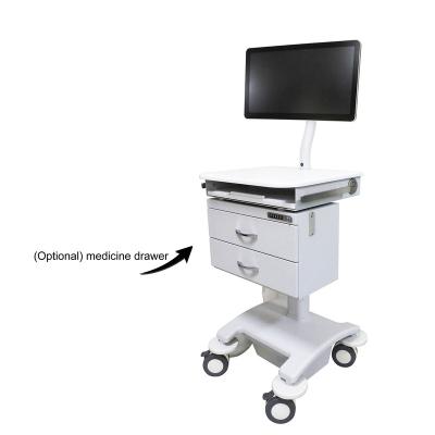 China Modern Cheap Price Medical Informatics Trolley With Electric Lift And Support One Monitor for sale