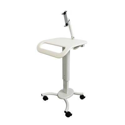 China Factory Wholesale Modern Hospital Trolley Mobile Medicinal Tablet Mobile Cart With Gas Spring Lift for sale