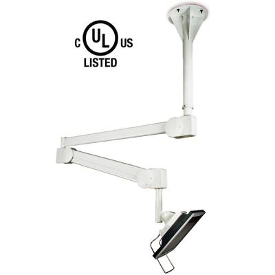 China New product hospital lcd monitor arm mount with ceiling mount load 4 kg standard vesa 75&100mm 1-4kgs for sale