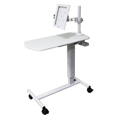 China Modern Overbed Medical Mobile Table Tablet Cart Patient Case for iPad 10.2