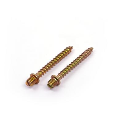 China Industry M6 Special Set Screw Double Head Screws Wooden Head Word Screw for sale