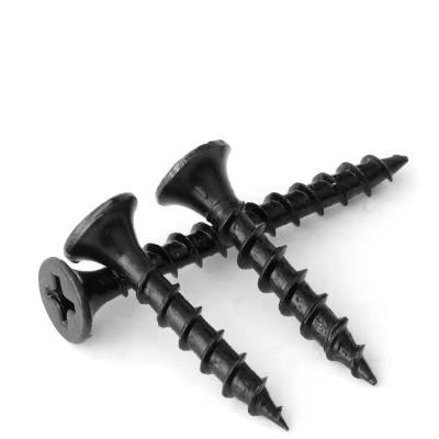 China Hot Sale Flat Factory Gypsum Board Screw Drywall Bugle Head Black Drywall Screws for sale