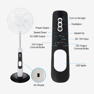 China Rechargeable Fan Rechargeable Solar Fan Rechargeable Fan With Light Portable Rechargeable Fan With Remote Control for sale