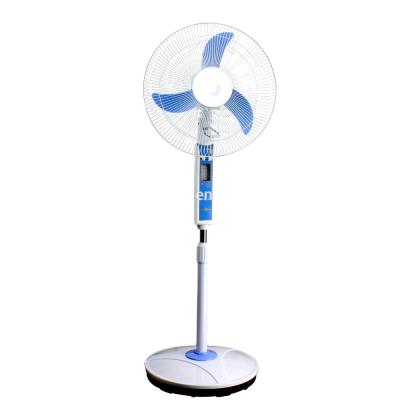 China Rechargerable Stand Fan 16 Inch 12v DC Rechargeable POS Fan Rechargeable With Remote Rechargeable Fan Batteries for sale