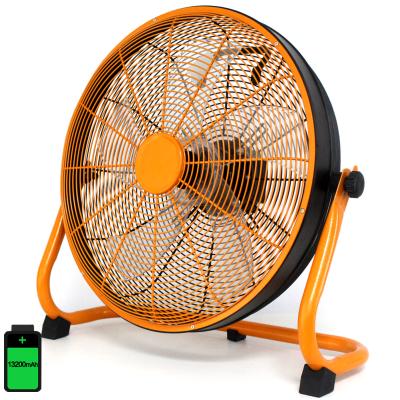 China 18 Inch Outdoor Solar Rechargeable Laptop Floor Fan With Battery Charging Tabletop Fan for sale