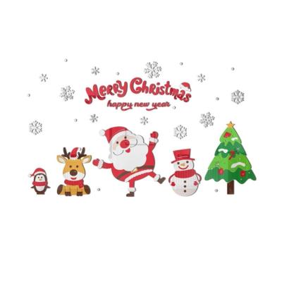 China Wholesale Custom Decorative Sticker Christmas Window Wall Christmas Decoration Window Sticker Home Decor for sale