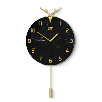 China Hot Selling Antique Style Abstract Iron Classic Round Face Simple Needle Kitchen Wall Clock For Home Decoration for sale