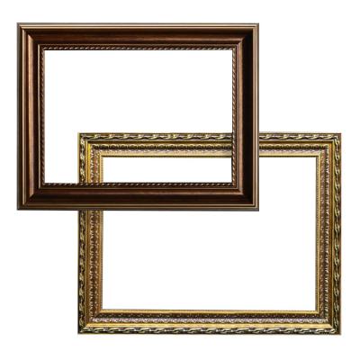 China With Mirror Customized Wooden Wall Hanging Craft Picture Photo Frame For Arts Painting Projects for sale