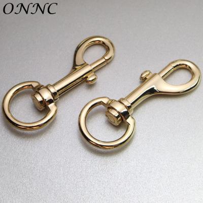 China Metal Customized Brass Dog Leash Swivel Metal Soild Clasp Snap Hooks For Pet for sale