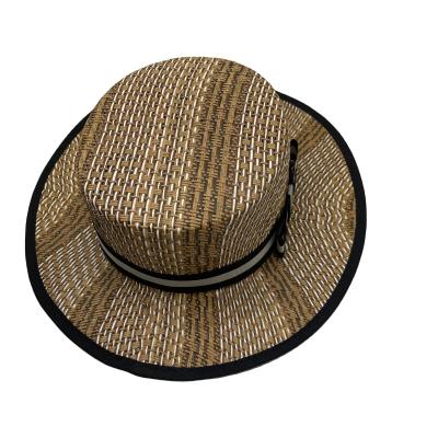 China Cheapest Price Paper Wholesale Promotion Factory Supply New Design Mixed Color Solid Color Unisex Paper Straw Boater Hats for sale