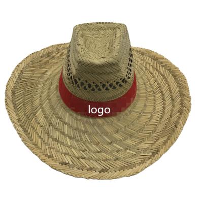 China 2021 Character Manufacture Promotional Cheap Factory Price Straw Cowboy Hat Custom Logo for sale