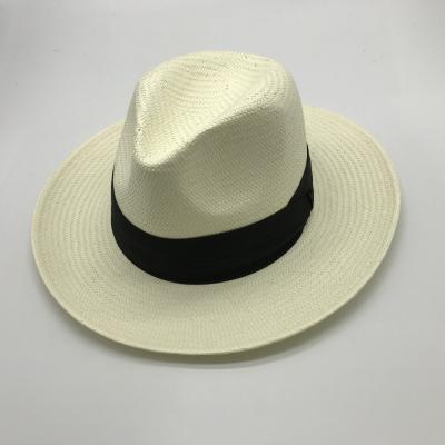 China Character Height Male White Sun Quality Protect Panama Straw Hat Wholesale Panama Men's Straw Hat Paper Hats for sale