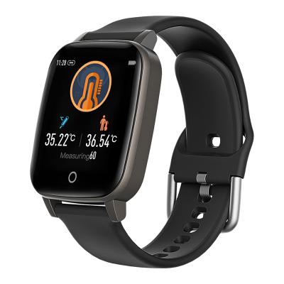 China Touch Screen Skmei T1 Sports Watch Heart Rate Temperature Wrist Watch for sale