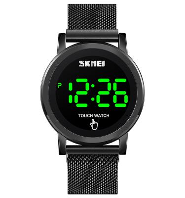 China Original skmei custom made men's day/date 1668 led clock mens 304 stainless steel LED sports digital watches for sale