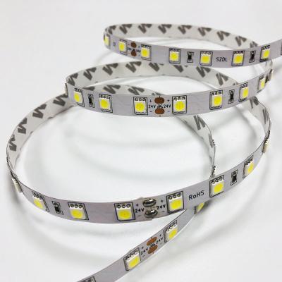 China Flexible Led Roll Light IP20 SMD5050 60 LED LANDSCAPE 24V 25m Single Color Led Strip Lighting for sale