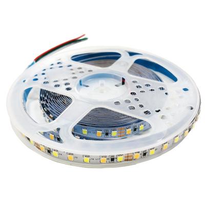 China LANDSCAPE Two Color Warm White 12V SMD2835 Flexible CCT Led Strip Light 120led Multimeter Wire Strip Light Dual Color Adjustable for sale