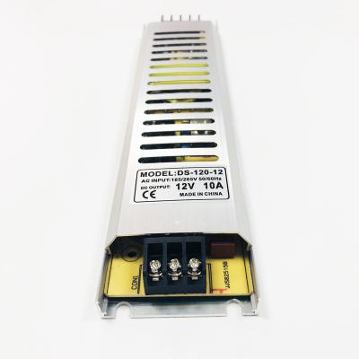 China 12V 10A 120W IP20 LED Power Supply Ultra Slim Slim Change Driver For Led Lighting UT-120-12V for sale