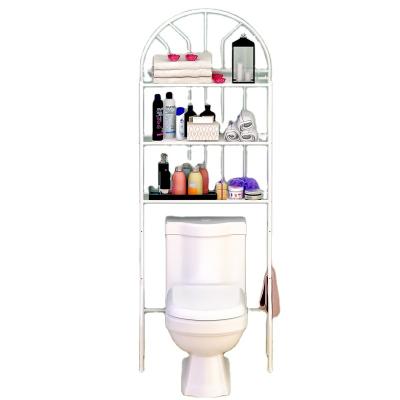 China Wholesale Viable 3 Layer Metal Toilet Storage Shelf Bathroom Storage Rack Washing Machine Storage Rack for sale