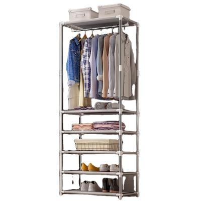 China Wholesale Cheap Brass Dresser Bedroom Corrosion Protection Antique Metal Coat Hanger Rack With Shoe Storage Rack for sale