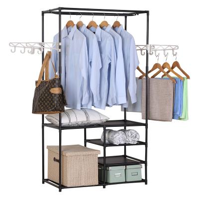 China Corrosion Protection Metal Clothes Coat Rack Coat Rack Stand Clothes Hanging Rack Shoes/Coat Storage Organizer for sale