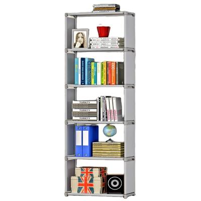 China Simple Foldable Children's DIY Solid Color Cartoon Shelf Bedroom Storage Cabinet Storage Cabinet Woven Fabric Shelf Non for sale