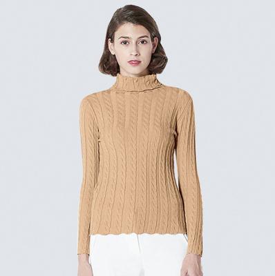 China Women Sweater Fashion Turtle Neck Breathable Pullover Knitted Sweater Bottoming Shirt For Women for sale