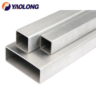 China Customized Welded 304 316L 3 Inch Square Rectangular Tube Stainless Steel Handrail Railing Pipe Price List for sale