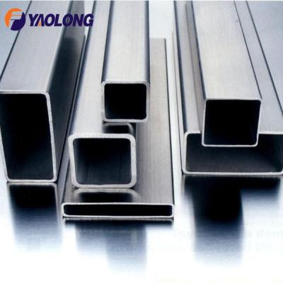 China Structure YAOLONG Decorative Square Stainless Steel Tubing Railing Pipe Prices for sale