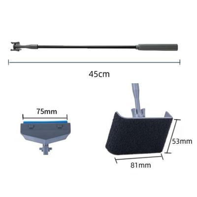 China Viable Telescopic Aquarium Cleaning Tools Aquatic Multifunctional Kit For Home Fish Tank Long Handle Stabilized Cleaner Pet Feed for sale