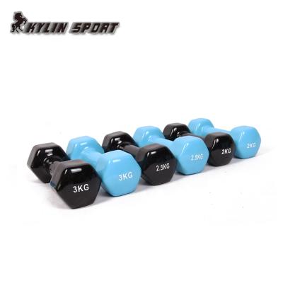 China KylinSport Universal Women Dumbbell Vinyl Barbell Dumbbell Set Bodybuilding Dumbbell For Women for sale