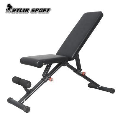 China Kylinsport Dumbbell Slope Bench Modern Adjustable Folding Chin Up Bench for sale