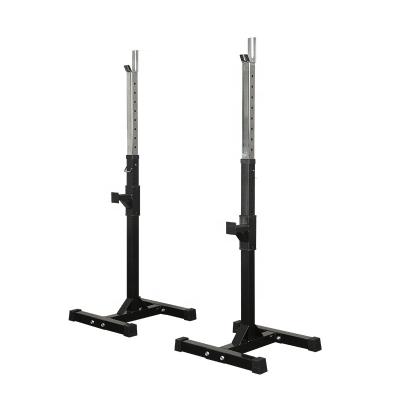 China Gym Kylinsport Adjustable Standard Squat Rack Solid Steel Squat Posture Stands Barbell Press Bench Free Stands for sale