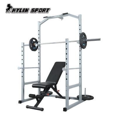 China Universal Kylinsport Gym Fitness Equipment Multi Home Adjustable Width Squat Rack for sale